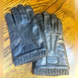 Black Ted Baker Leather Gloves